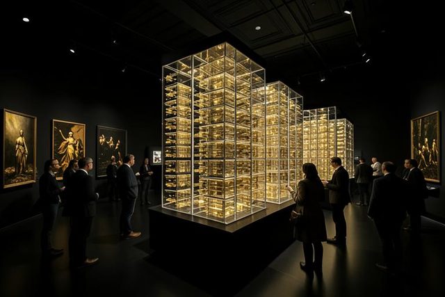 Museum artwork for Blockchain — A Shared Memory