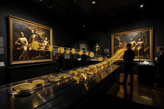 Museum artwork for Stablecoins — When Money Became Programmable